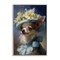 Stupell Industries Dog with Fashionable Hat Framed Giclee Design by Wumples